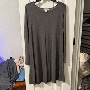 Artisan NY Charcoal Long Sleeve Dress